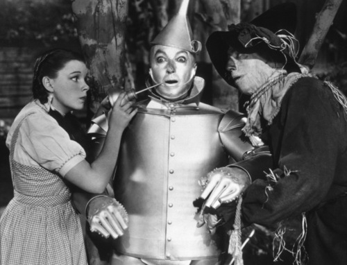 Judy Garland, Jack Haley, Ray Bolger Film Set Wizard Of Oz, The (1939) 0032138